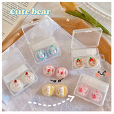 Etui für farbige Kontaktlinsen „Little Bear“ in Obstform